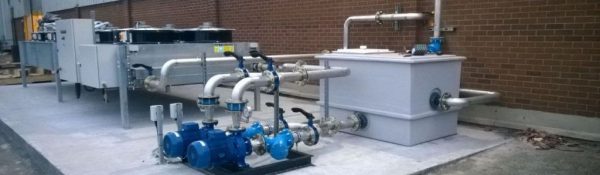 Pipework cooling installation